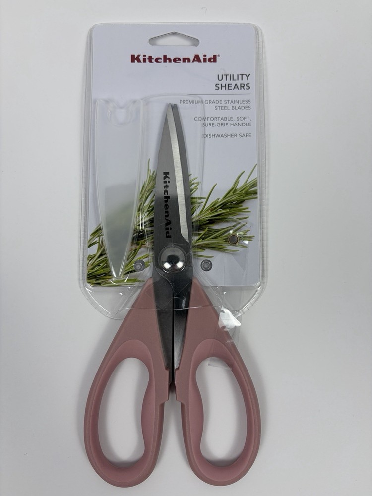 KitchenAid Kitchen Utility Shears / Scissors — Dried Rose — New