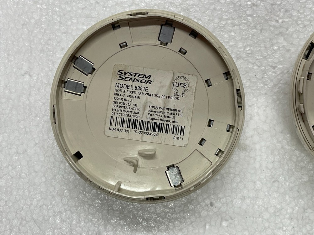 2Qty Of System Sensor 5351E ROR & Fixed Temperature Detector
