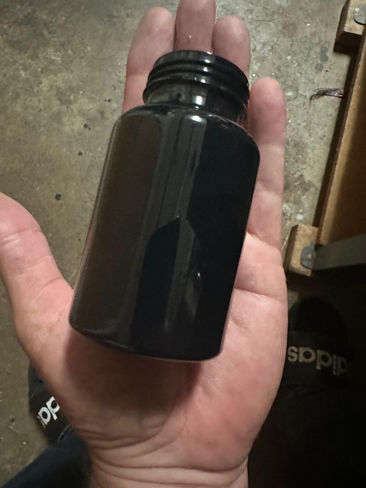plastic Black bottles with CRC cap include pressure sensitive seal.336 unit