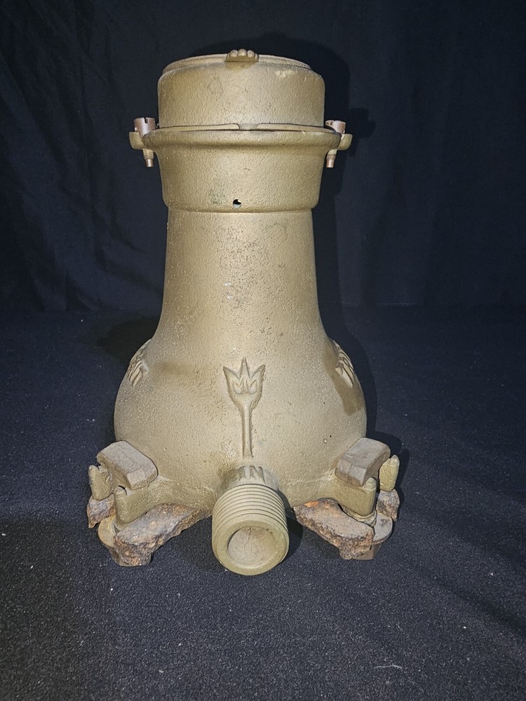 Vintage Neptune Meter Trident Brass Water Meter