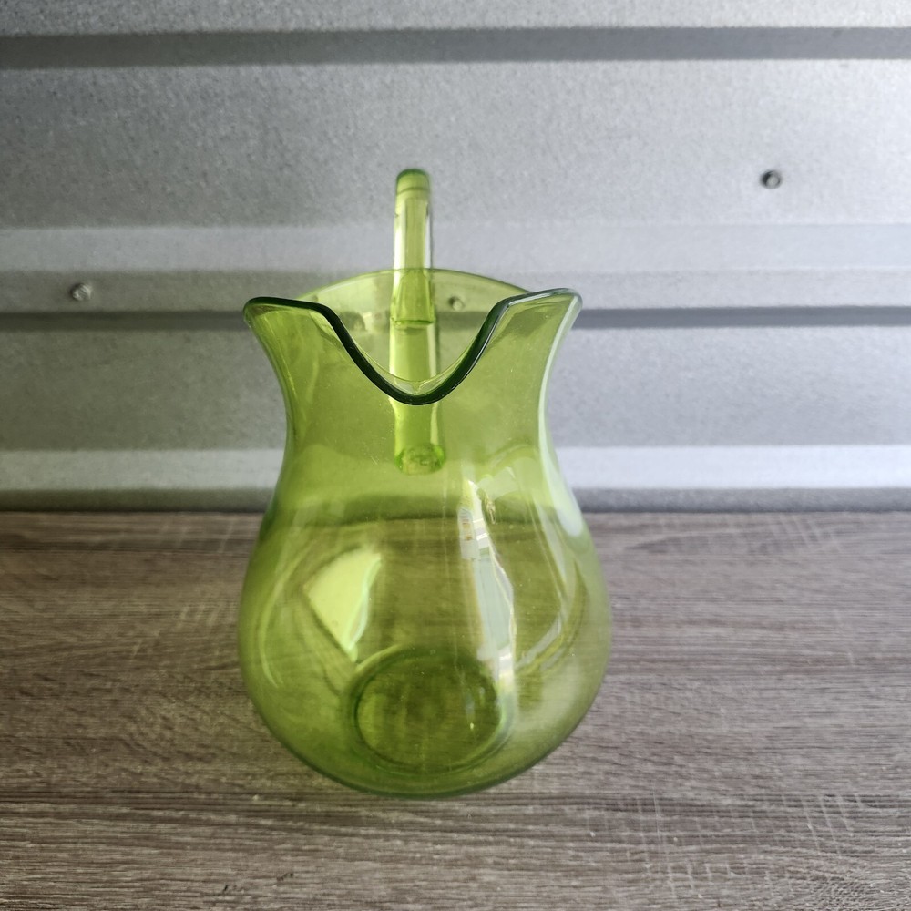 Clear Green Plastic 10" Pictcher