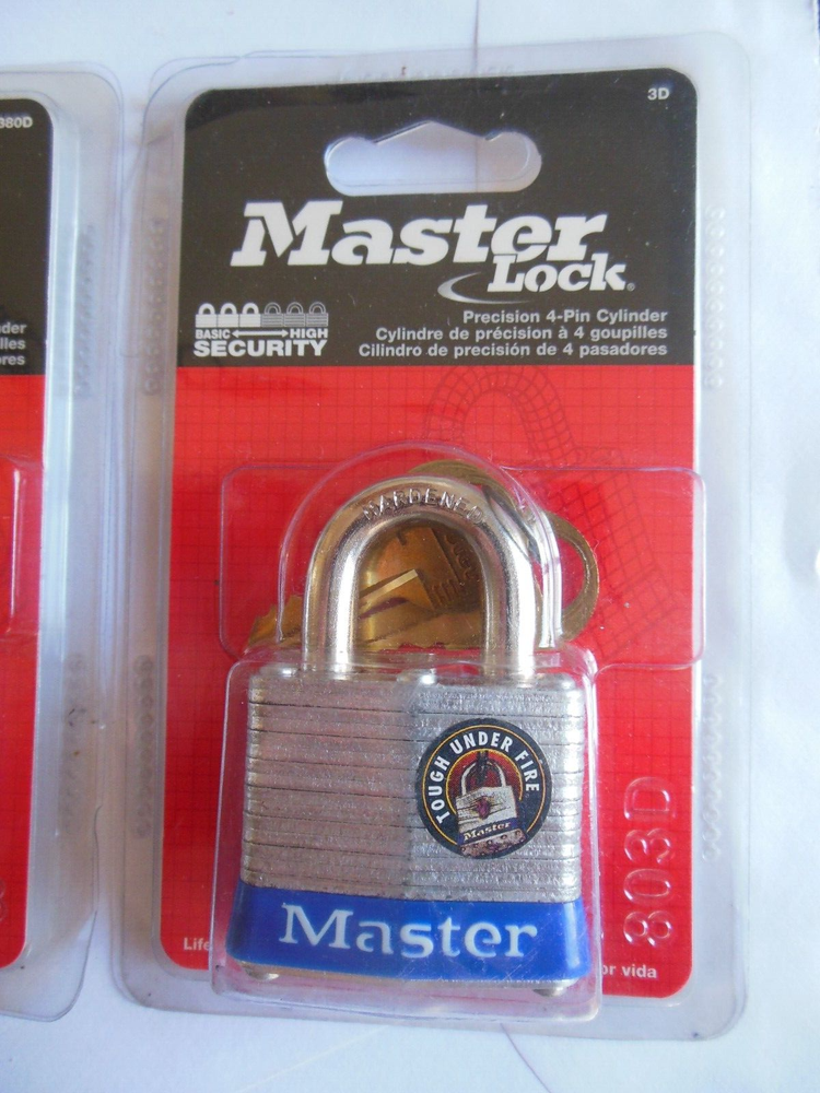 Master Lock * Padlocks 3 pcs * Hardened Steel * Free Shipping