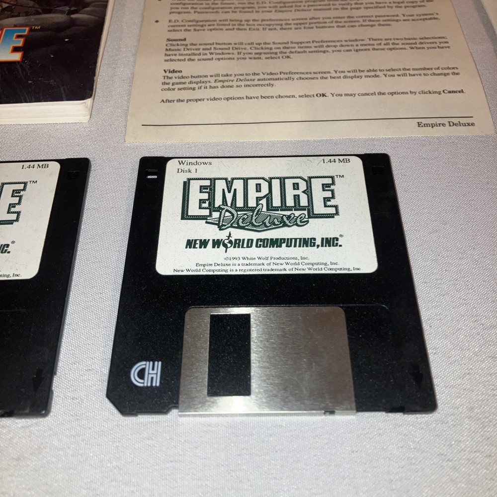 Empire Deluxe - IBM 3.5" Disks - New World Computing, 1993