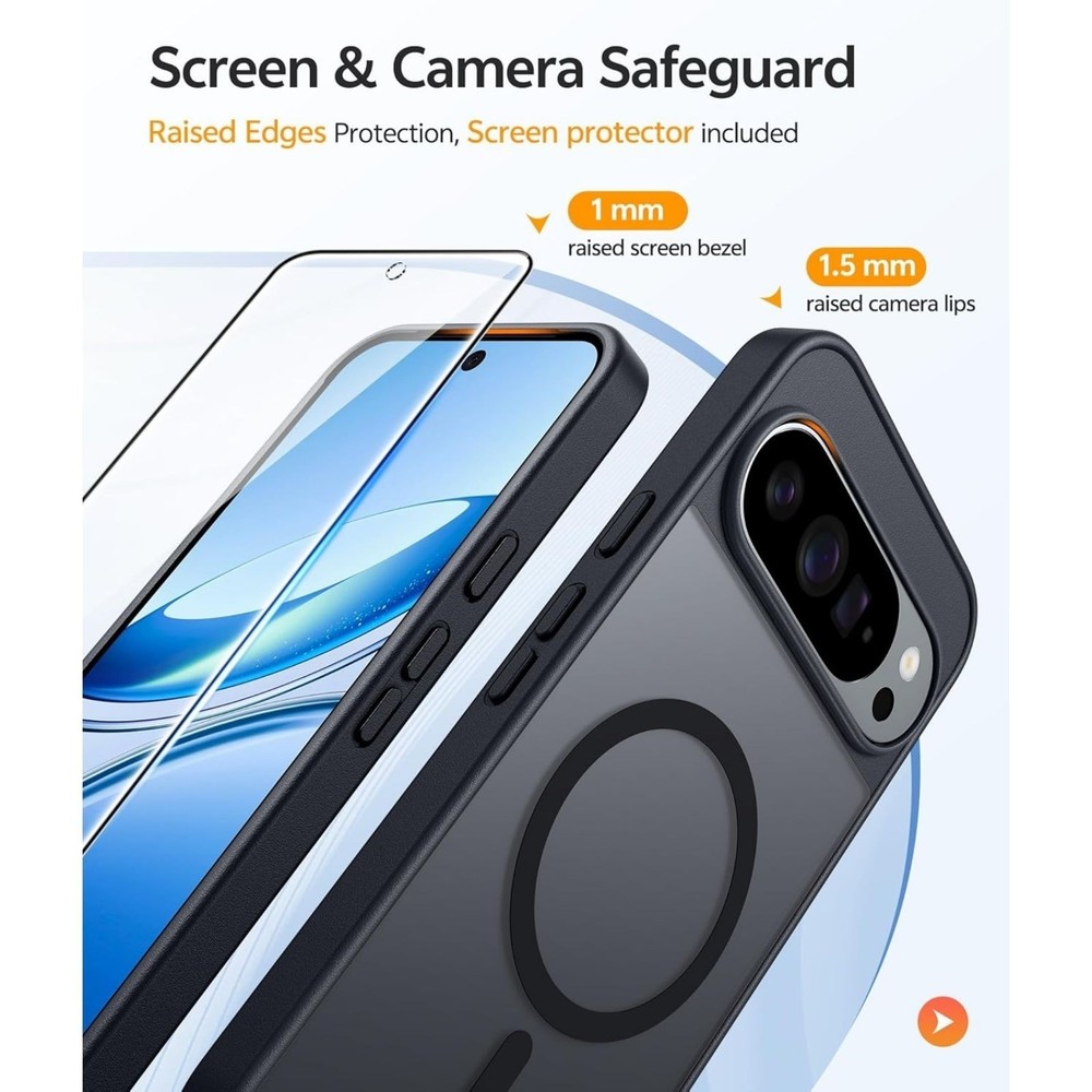 For Google Pixel-10-Pro Case Shockproof Protection Cover with Screen Protector