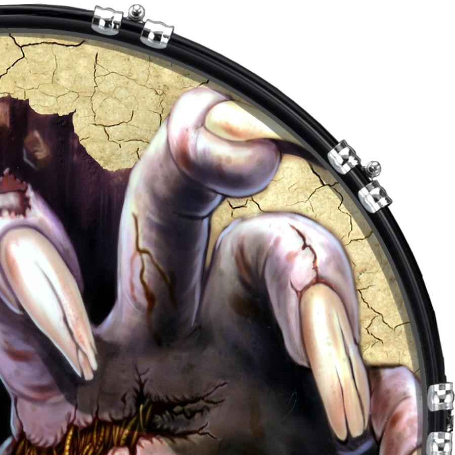 20" Custom Bass Kick Drum Front Head Graphical From the Grave