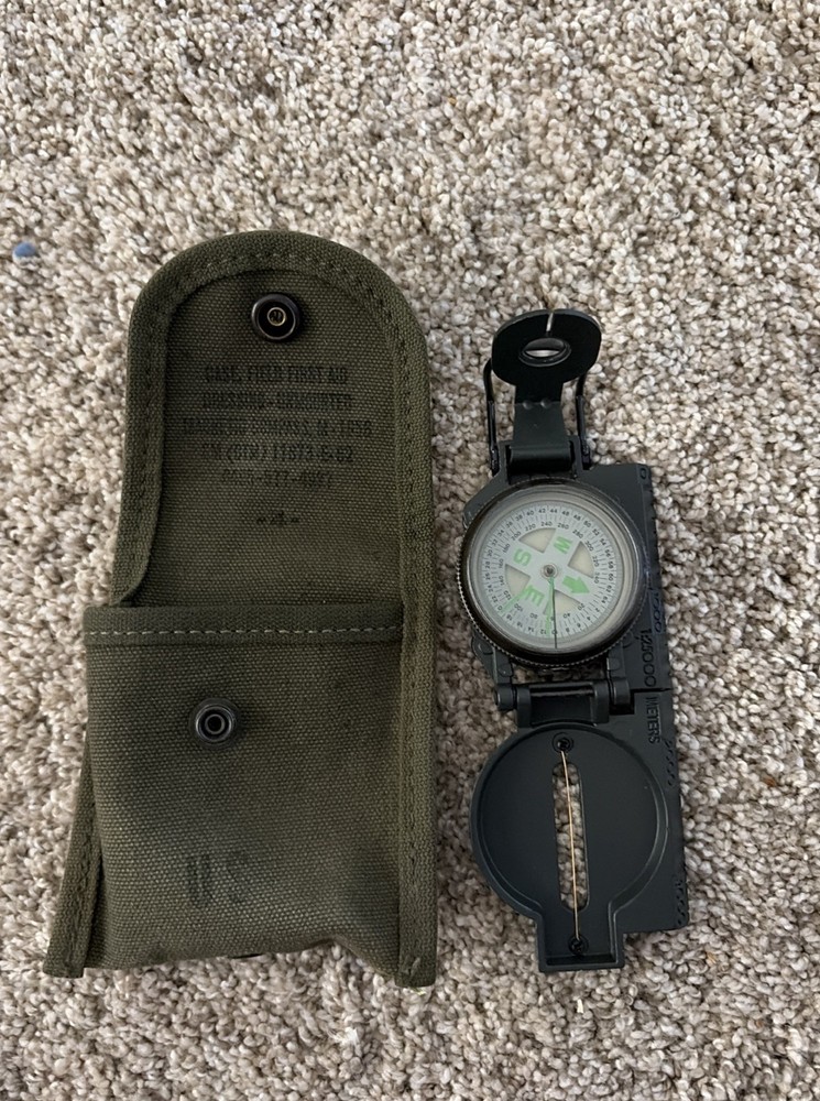 Compass With Military First Aid Pouch