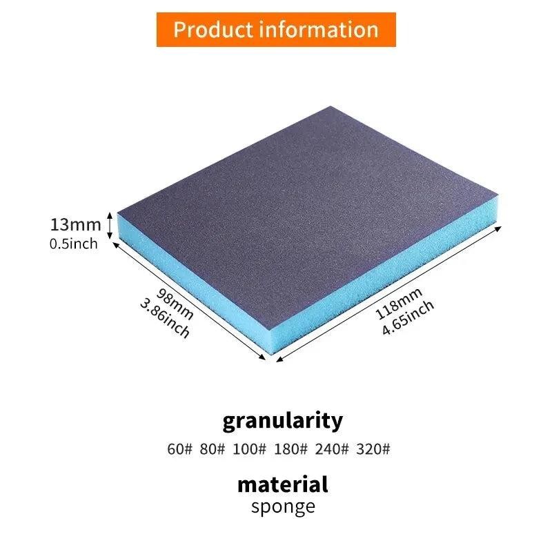 Professional Sponge Sanding Pad Sanding Sponge Double Sided Sanding Mat 60-320 Grit