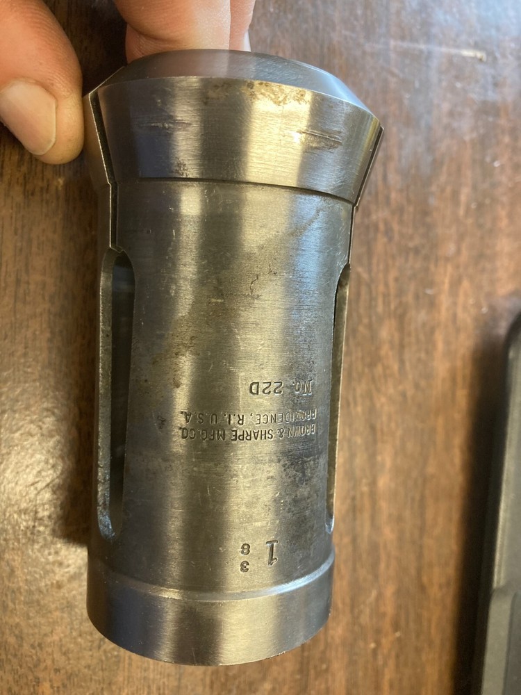 1-3/8" ROUND 22D BROWN & SHARPE COLLET