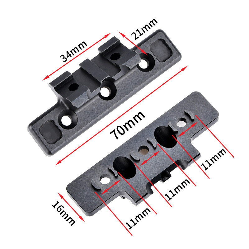 Tactical Flashlight M300 M600 Offset Light Mount KeyMod Mlok Adapter Scout Mount