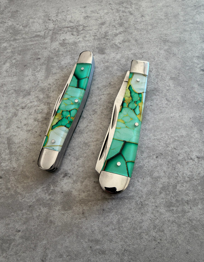 Gentleman's Knife Gift Set, Folding Pocket Knife, Acrylic Handle