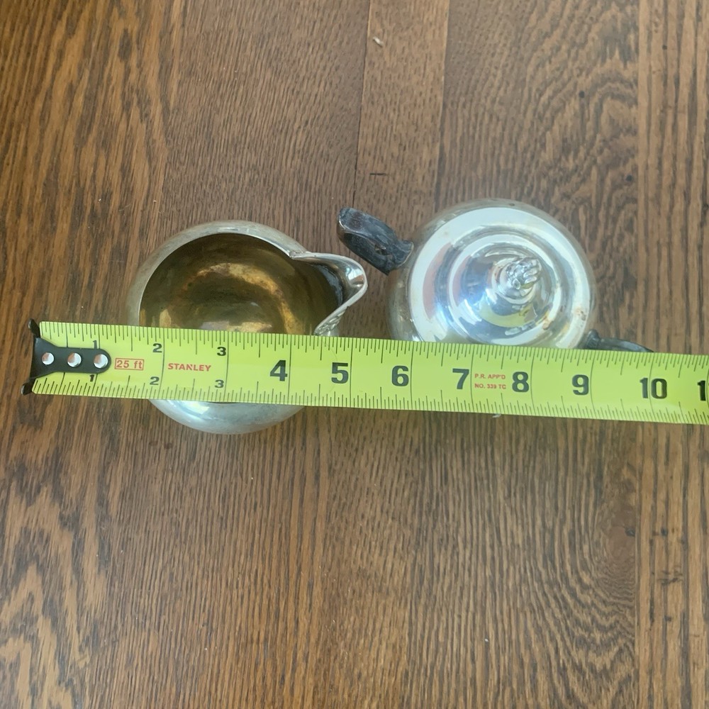 W.M Roger’s Silverplate Footed Creamer And Lidded Sugar Set