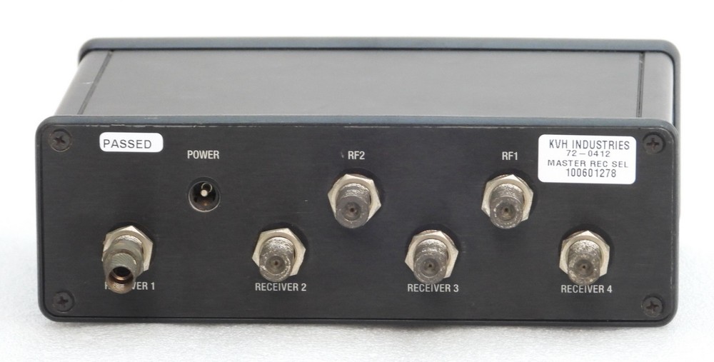 KVH IND. MODEL 72-0412 TRACVISION MASTER RECEIVER SELECTOR SATELLITE MULTISWITCH