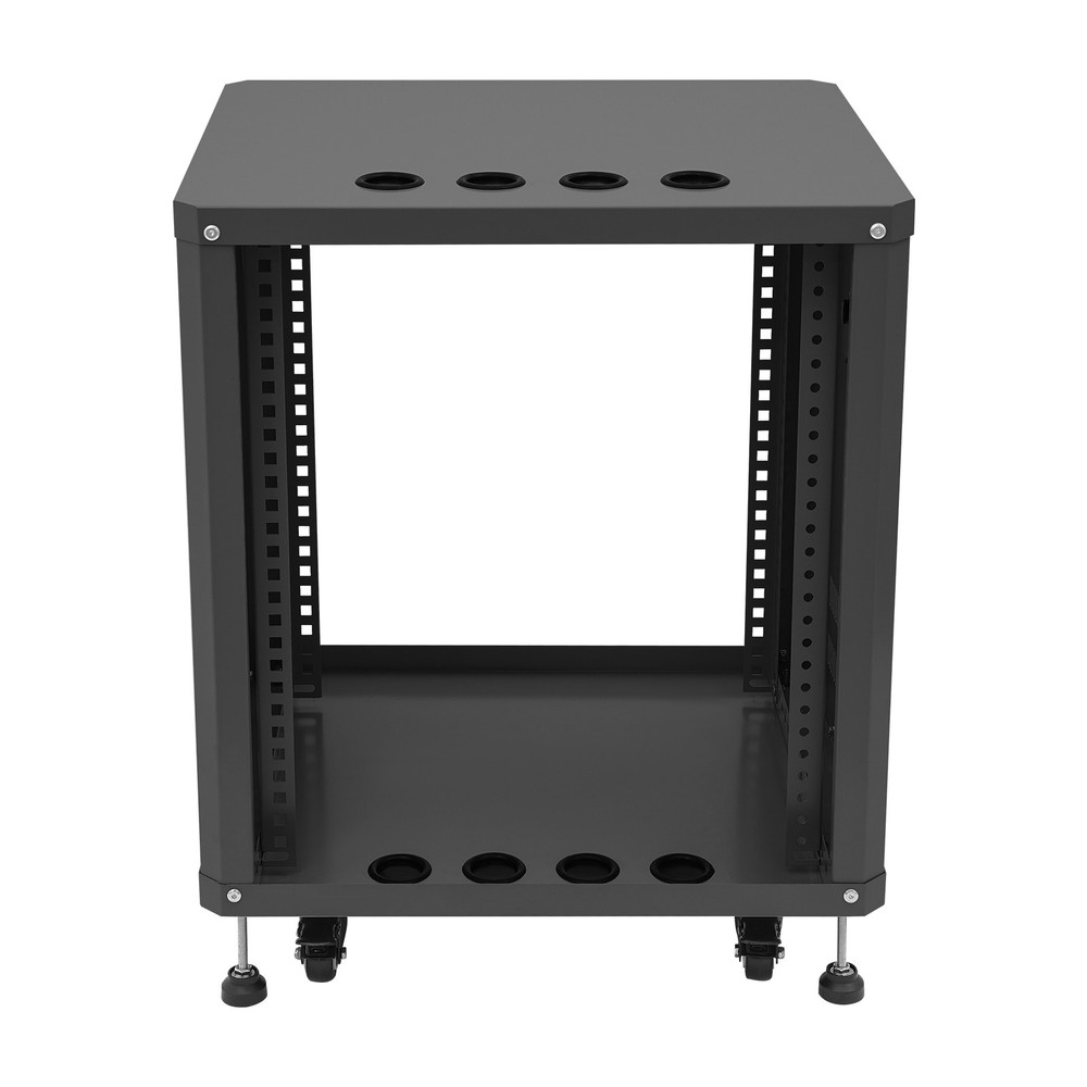 Network & Stereo Rack with Caster Wheels Rolling Server Rack Open Cabinet