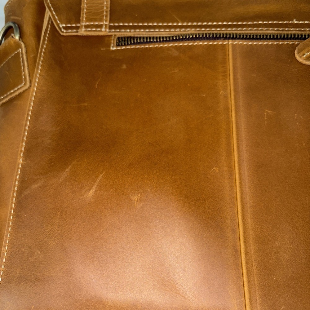 Paul Richard Leather Backpack W/ Strap And Inside Pockets