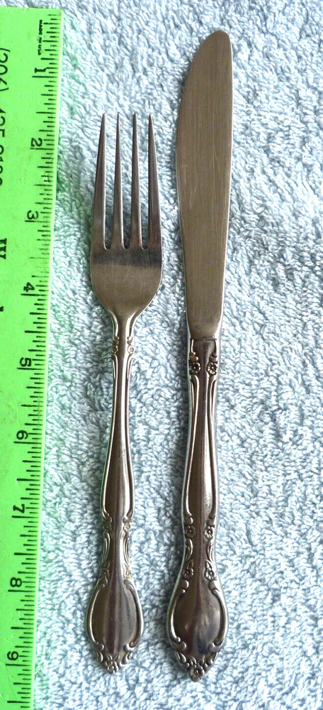 Imperial International Stainless Normandy pattern Dinner Fork & Knife set