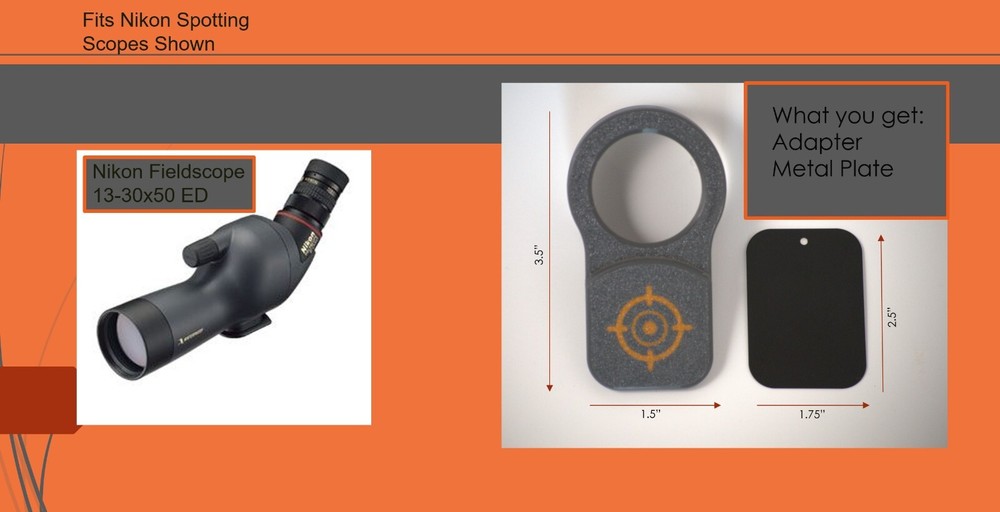 Magnetic Digiscope Adapter for Nikon Fieldscope Ed 50