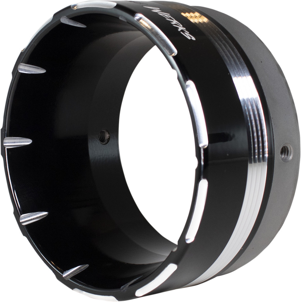 Khrome Werks 4.5" Black Tracer End Cap Hp Plus Replacement Muffler Tip 200709P