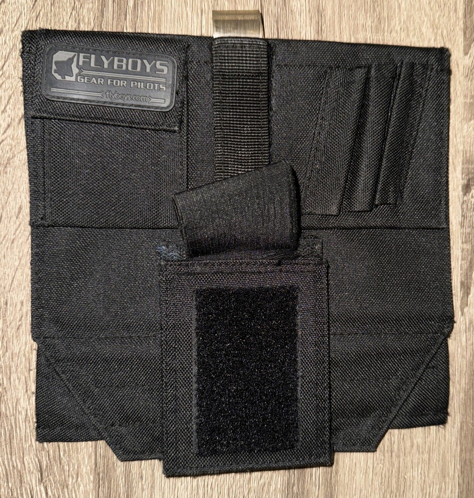Flyboys Gear for Pilots - Kneeboard with Clipboard Black