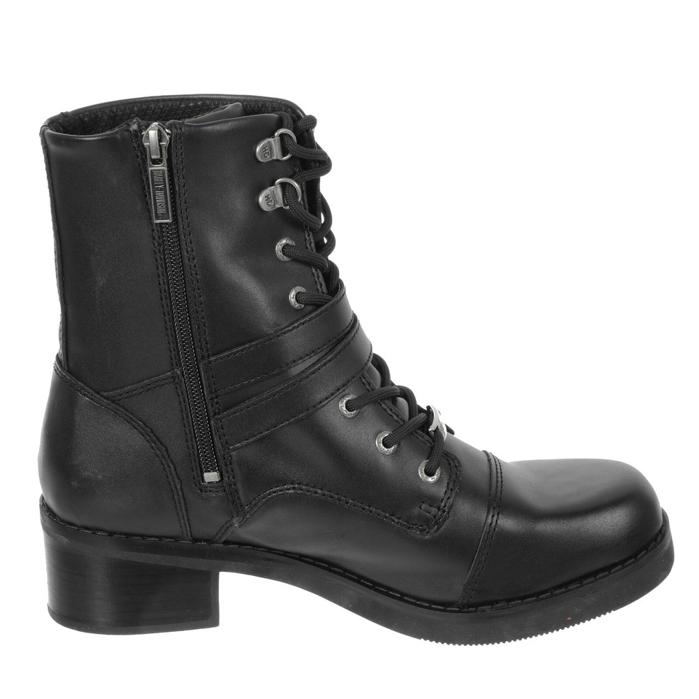 Womens Black Harley Boots Size 9.5