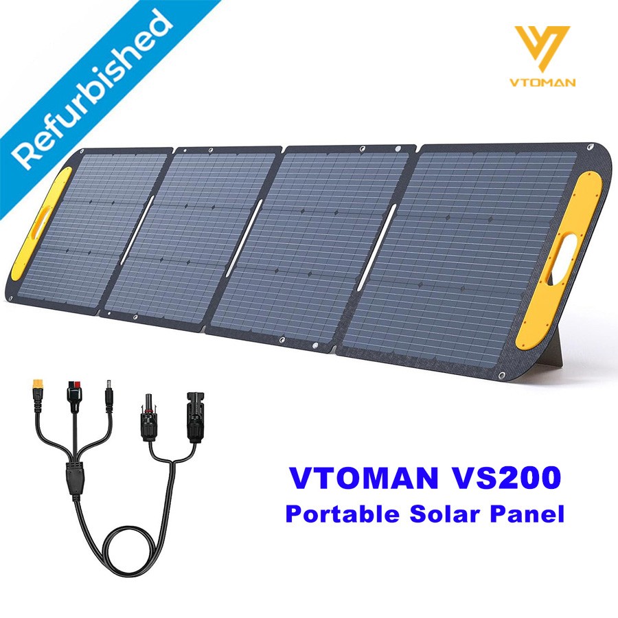 VTOMAN VS200 Portable Solar Panel 200W 19V 23% Efficiency Foldable Solar Panel