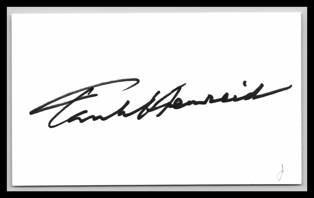 Paul Henried - Actor - 3x5 Card - Signed / Autograph (d)