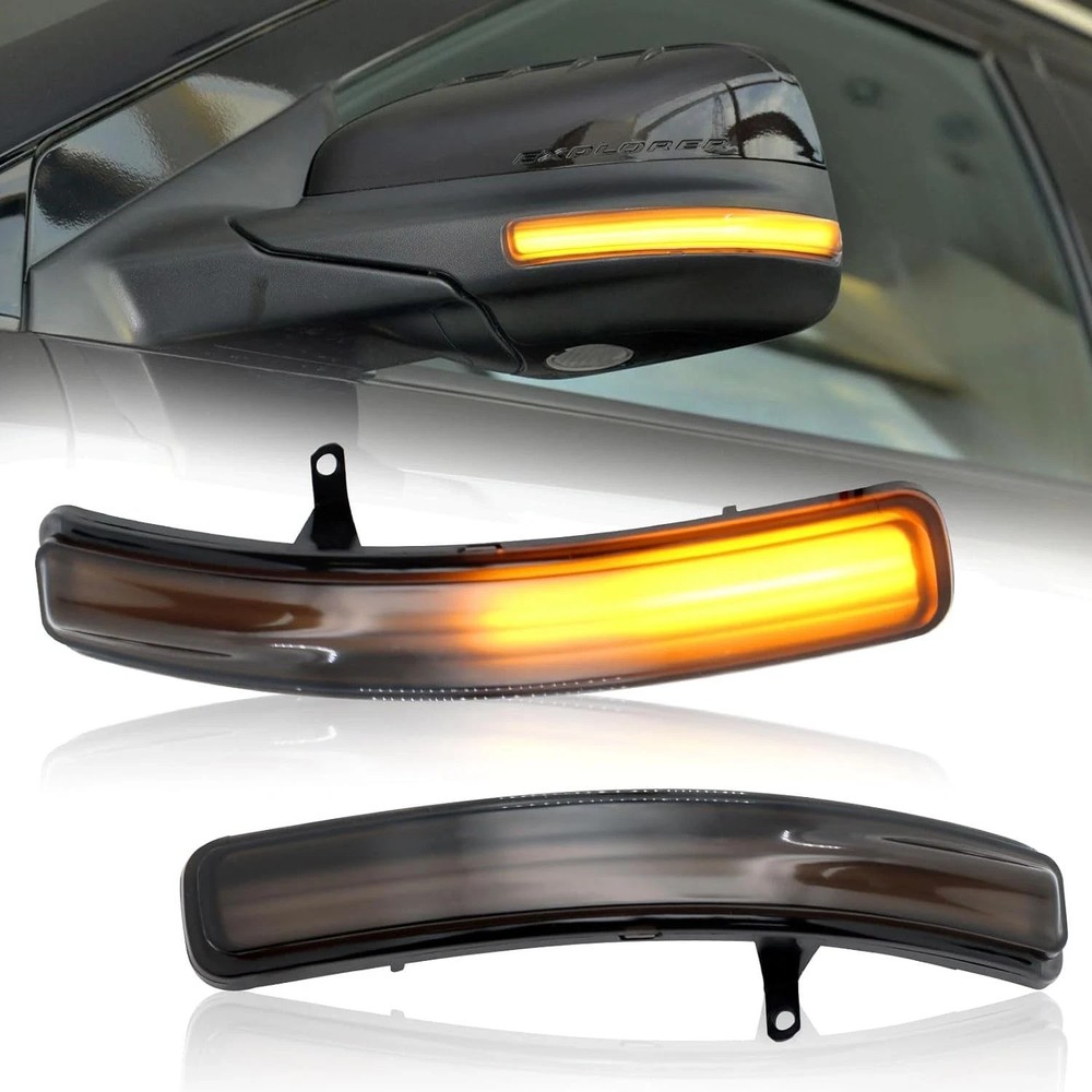 [2pcs] Side Mirror Turn Signal Lights for Ford Explorer 2011-2019 Replacement# B