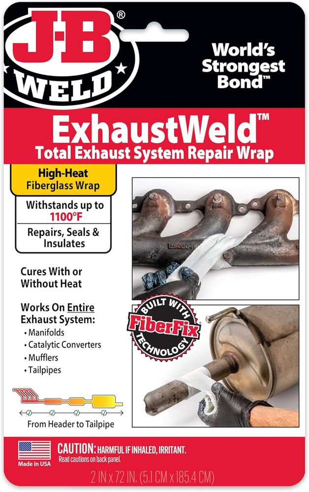 Exhaustweld 2" X 72" Repair Wrap, White