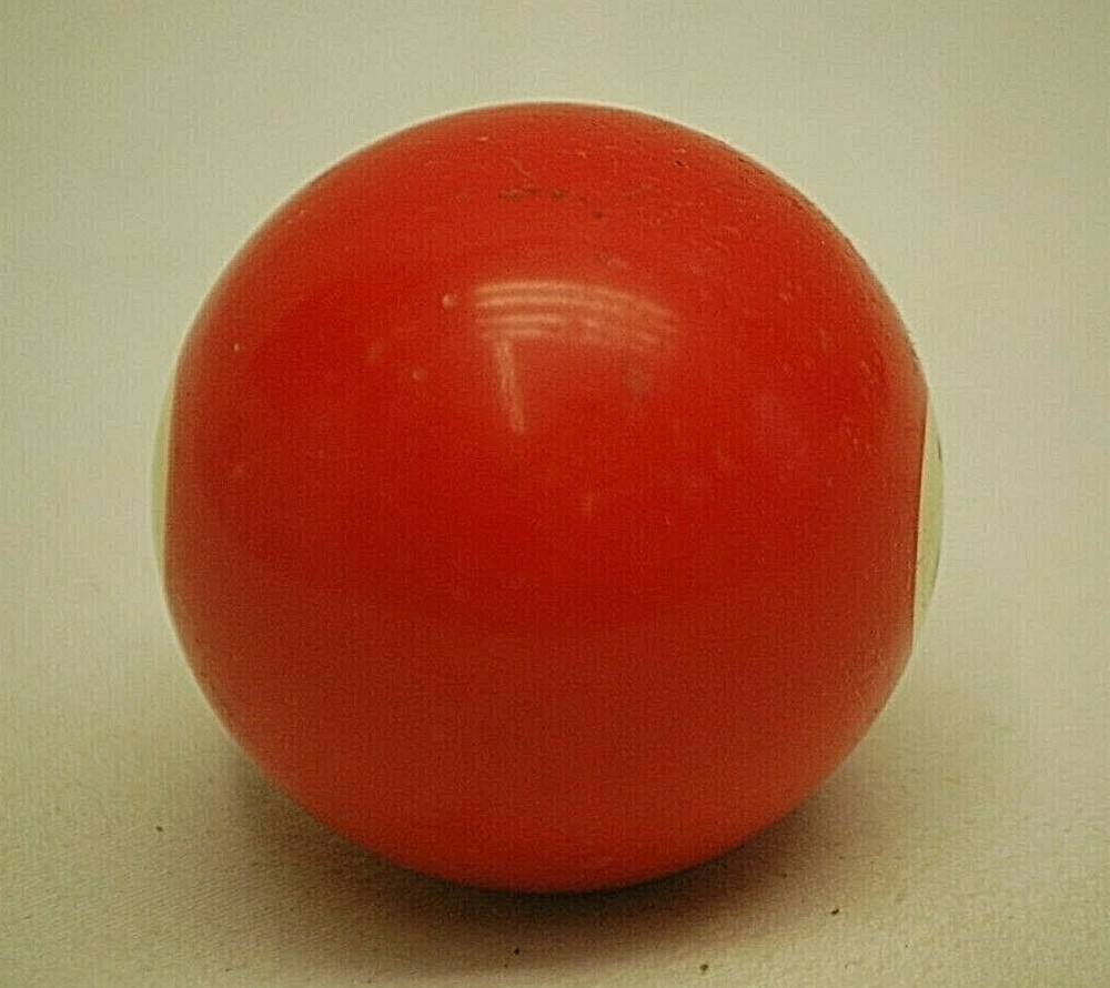 Pool Table Billiard Ball #3 Solid Red Vintage Replacement Piece