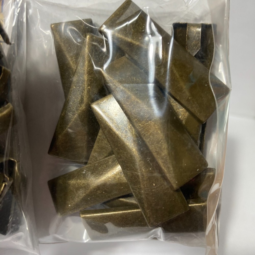 Darice Rectangle Metal Studs Bronze Tone 16/19/33.5mm Crafts Assorted