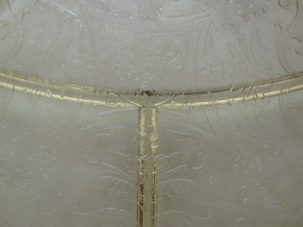 FEDERAL DEPRESSION MADRID GLASS DIVIDED PLATE- NICE