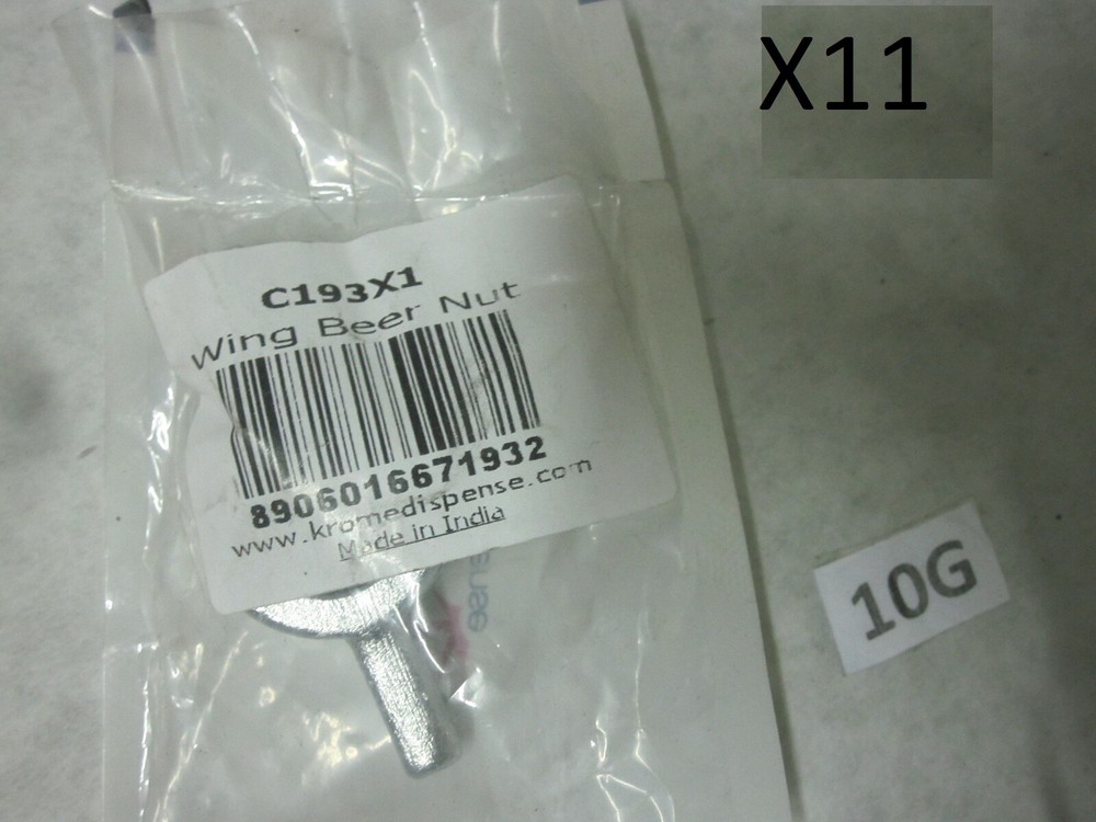 11pcs Wing Nuts for Beer Faucet Shank & Couplers 400000008073 8906016671932