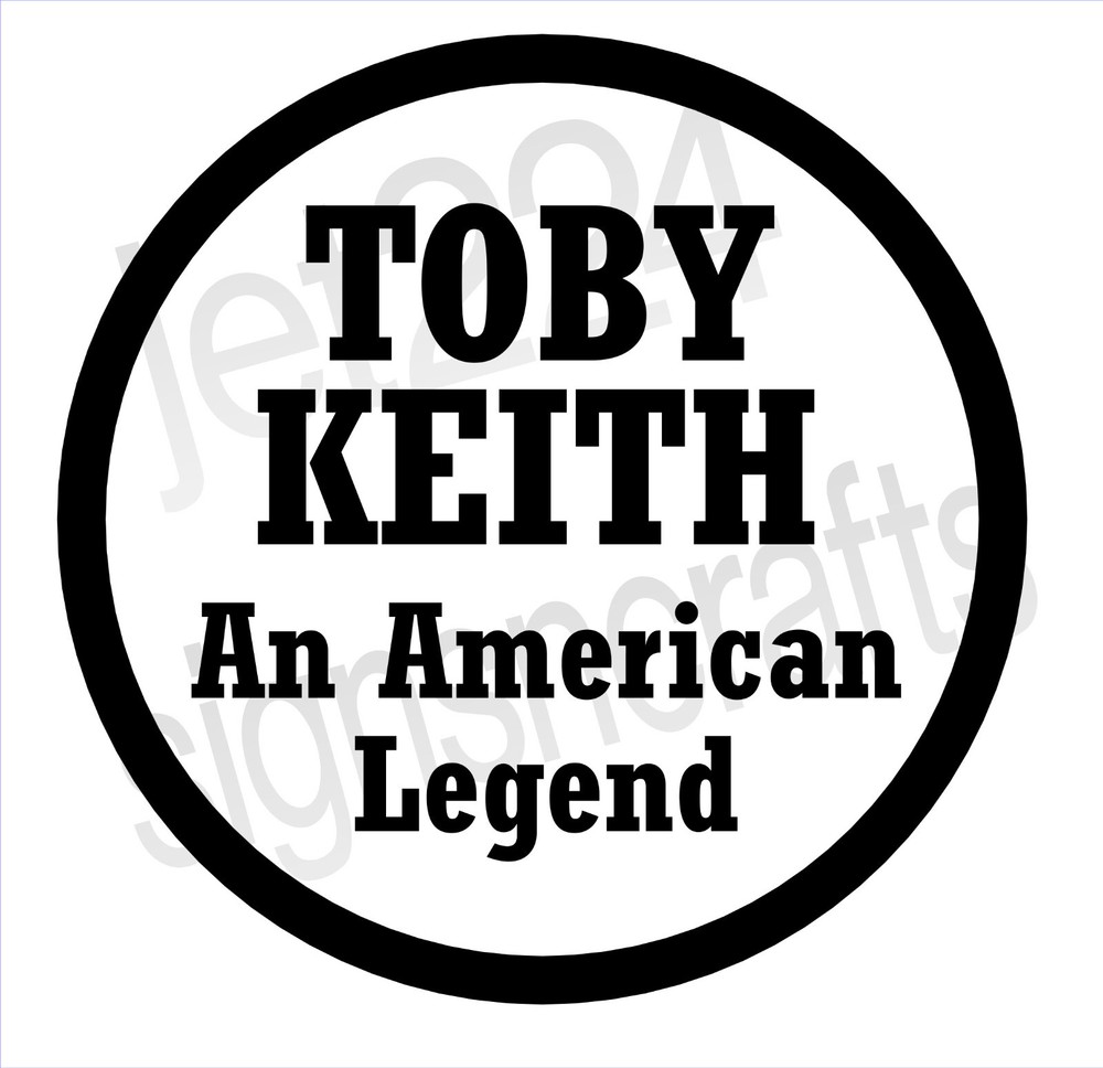 Toby Keith STICKER DECAL, country music