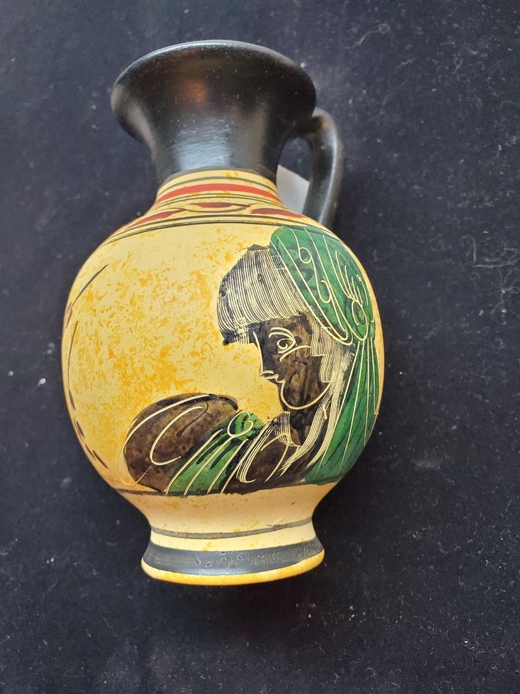 Hand Painted Pitcher 6½” Used