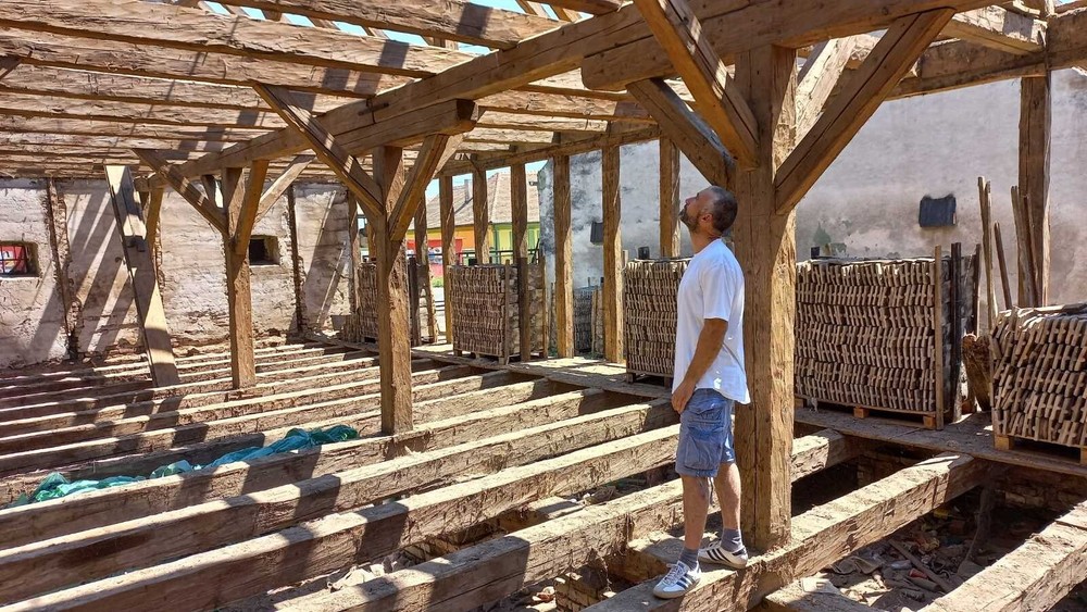 Historic Beam and Post Frame for Chalet