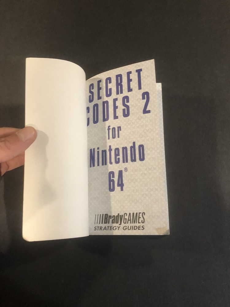 secret codes for Nintendo 64 vol 2 pocket strategy guide