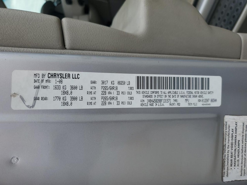 Used Headrest fits: 2008 Chrysler Aspen Grade A