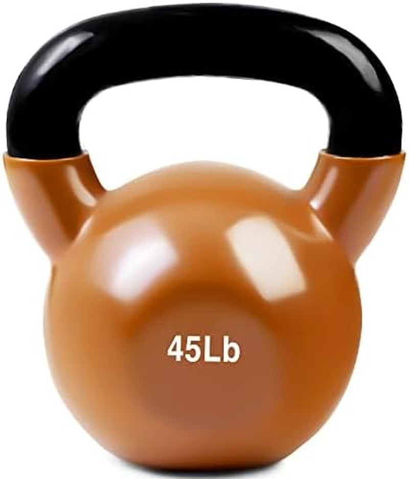 JFIT Kettlebell Weights Vinyl Coated Iron