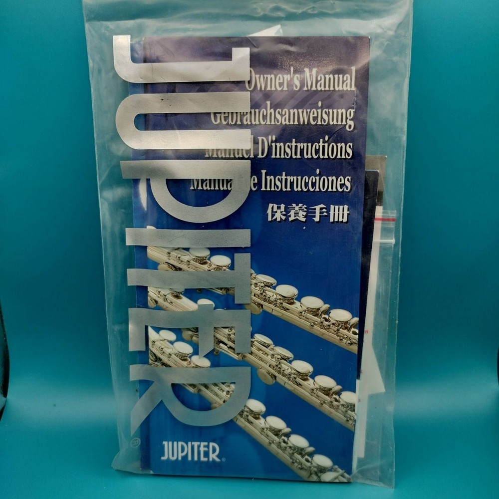 JUPITER Flute Owner's Manual Multilingual Instruction Guide Cloth Inserts