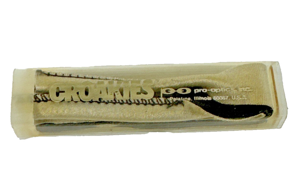 VTG 80s Croakies Original Solid Eyewear Retainer Golden/Black