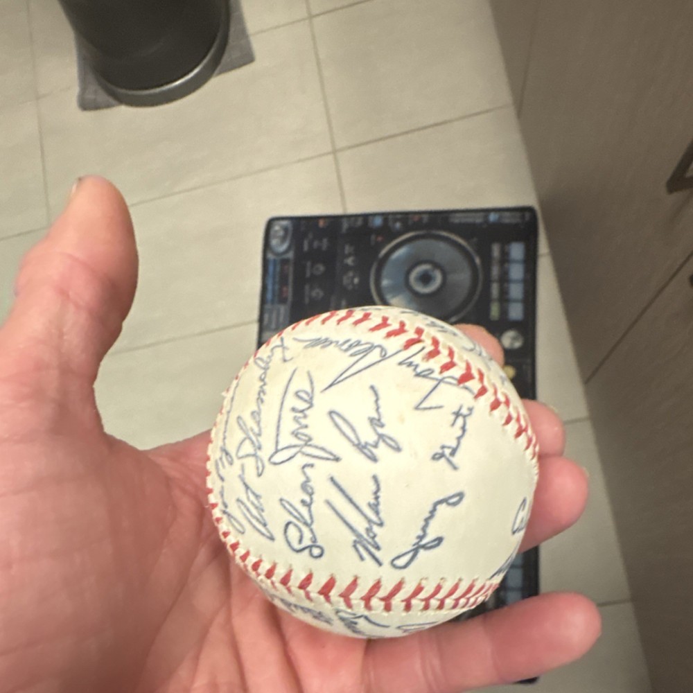 MLB Autographed Baseball Multiple Signatures Calvin Koon Ron Taylor Ed Kranepool