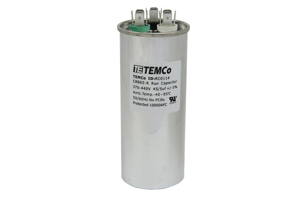 HVAC Motor Capacitor 45/5 MFD 370-440V - 10 Pack