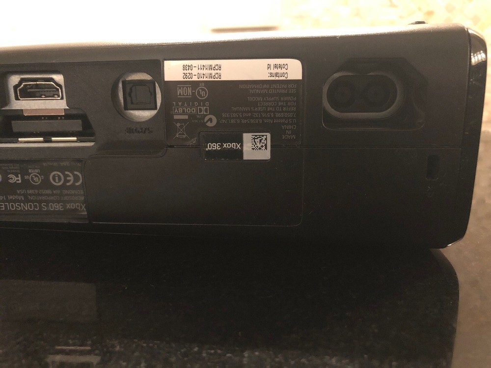 Mint Microsoft Model 1439 XBox 360 Black Console 250GB Power Cable