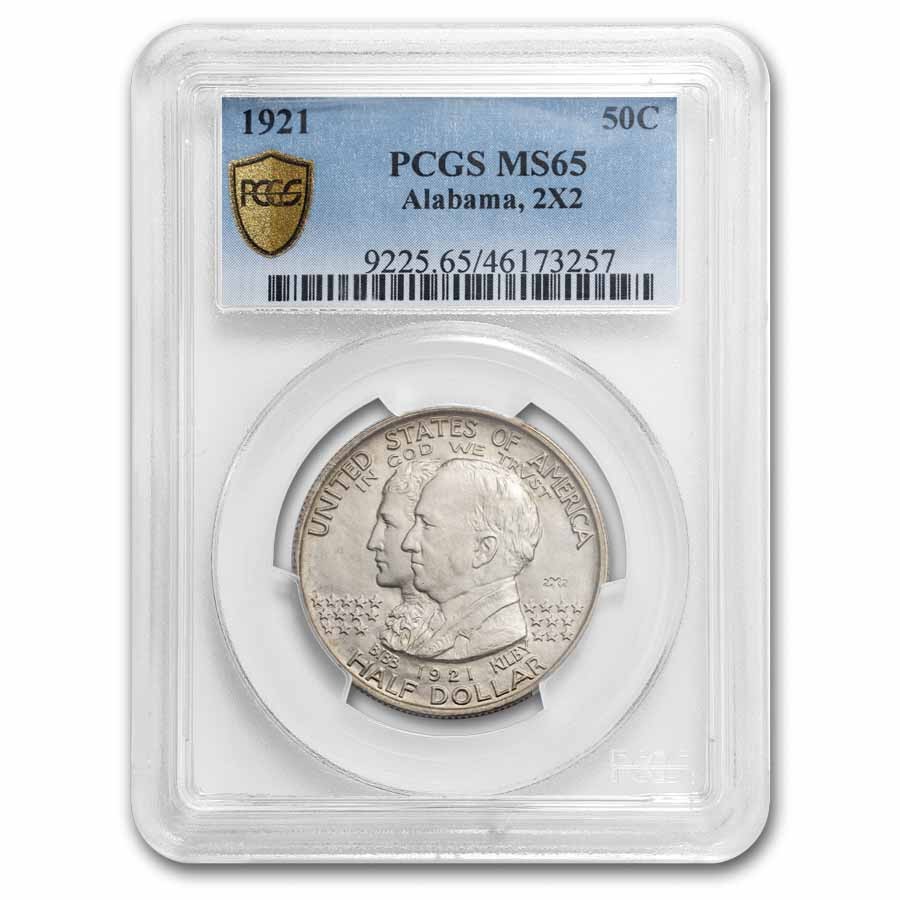1921 2X2 Alabama Centennial Half Dollar Commem MS-65 PCGS