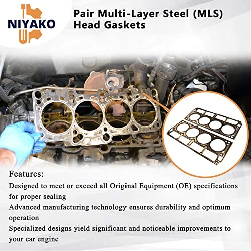 2Pcs Cylinder Head Gaskets Replacement# ???????? for GM Engine 12622033