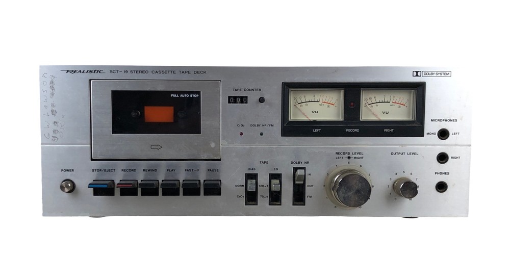 Realistic SCT-19 Stereo Cassette Deck Model 14-608