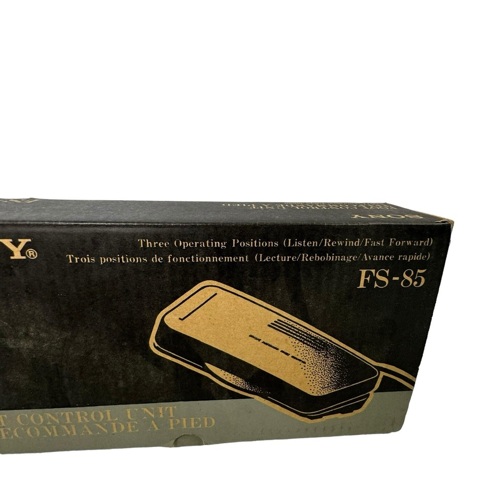 Sony Foot Control Unit Transcription Pedal FS-85 Audio Remote 3 Function- Read