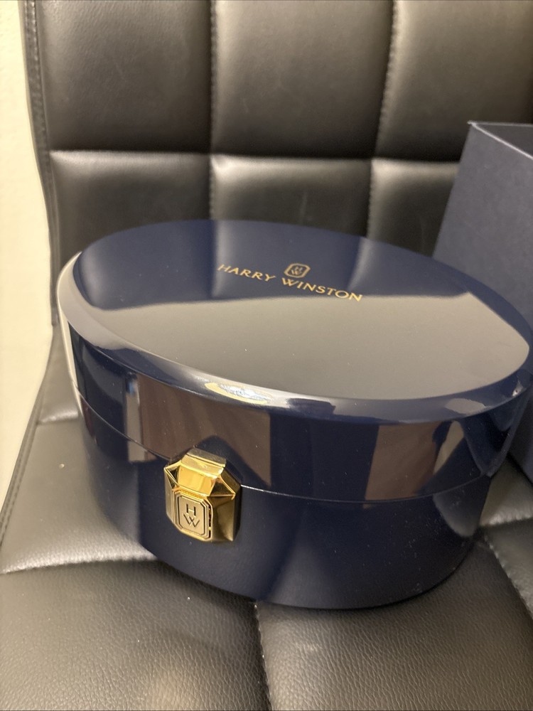 Authentic Harry Winston watch Box Case Inner Outer Cloth Full Set