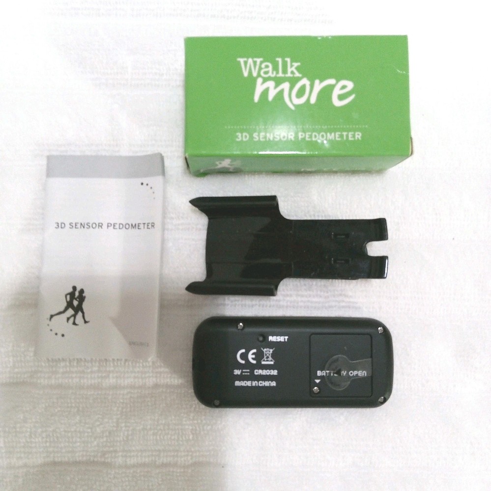 Walkmore 3-D Sensor Pedometer. No Bluetooth Or Smartphone Required. Belt...
