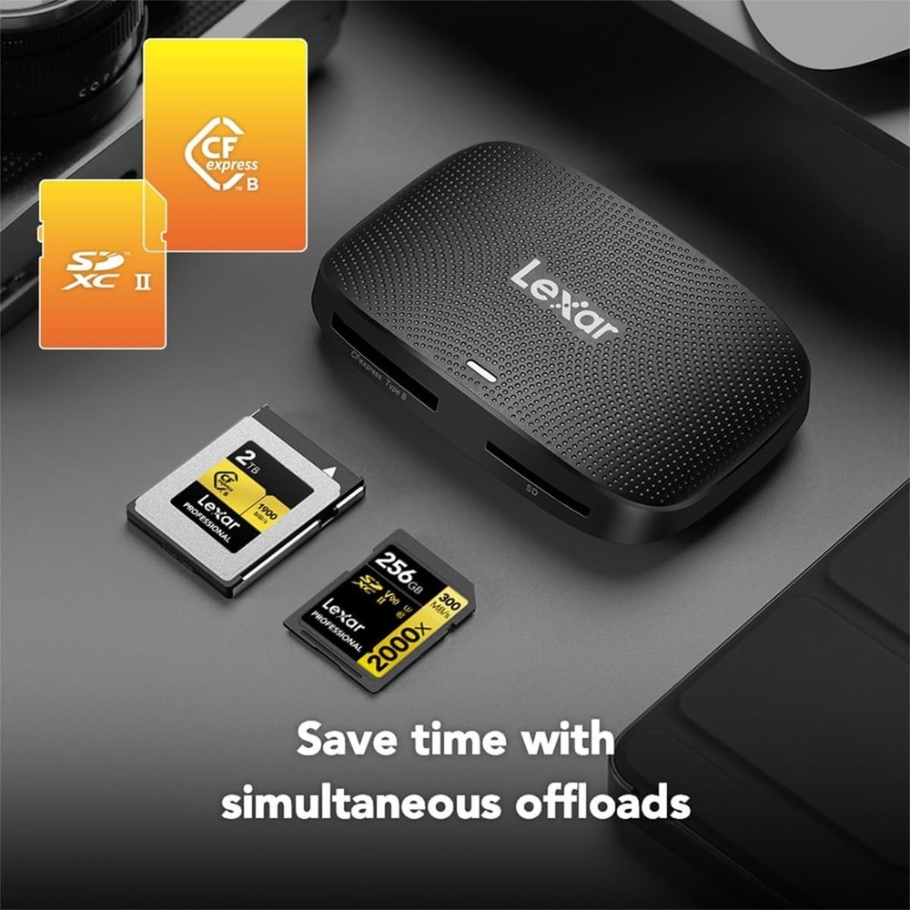 High-Speed CFexpress Type B / SD Card Reader: Perfect for 8K Video Transfer