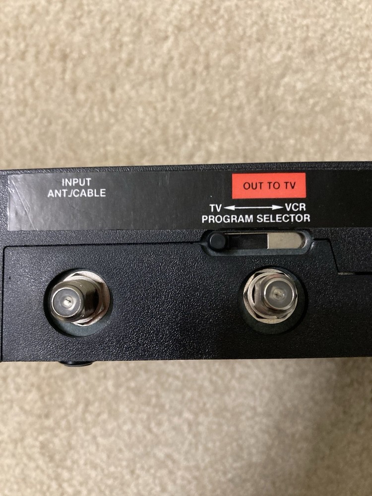 Vintage Rabbit VCR Transmitter, Retro Audio Video RF Adapter